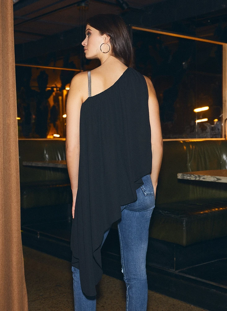 Asymmetrical Draped Top