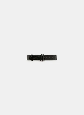 Patent Vegan Leather Belt