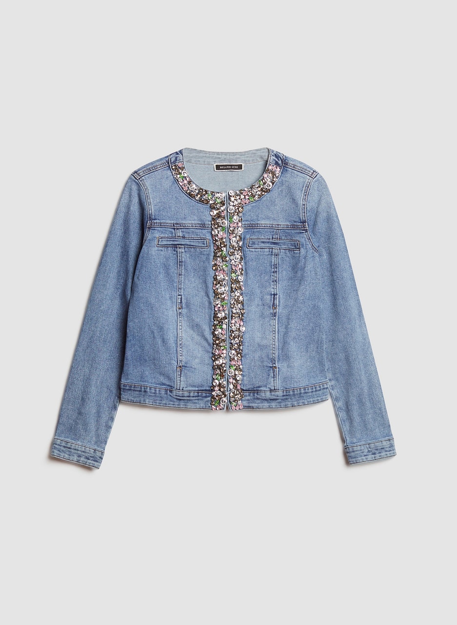 Stone Detail Denim Jacket