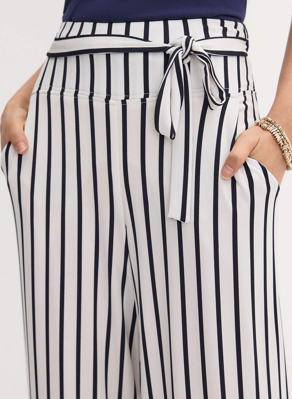 Joseph Ribkoff - Striped Wide Leg Pants