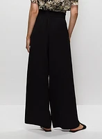 Wide Leg Pull-On Pants