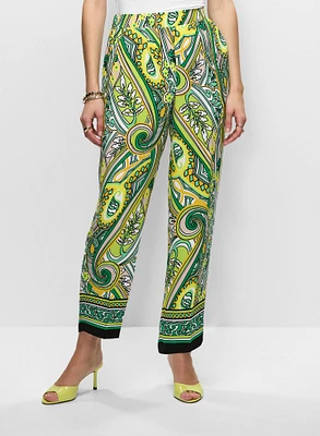 Joseph Ribkoff - Wide Leg Paisley Pants