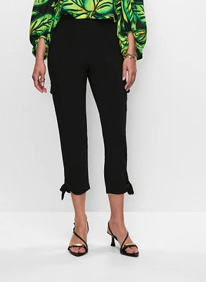 Joseph Ribkoff - Knotted Slim Leg Capris