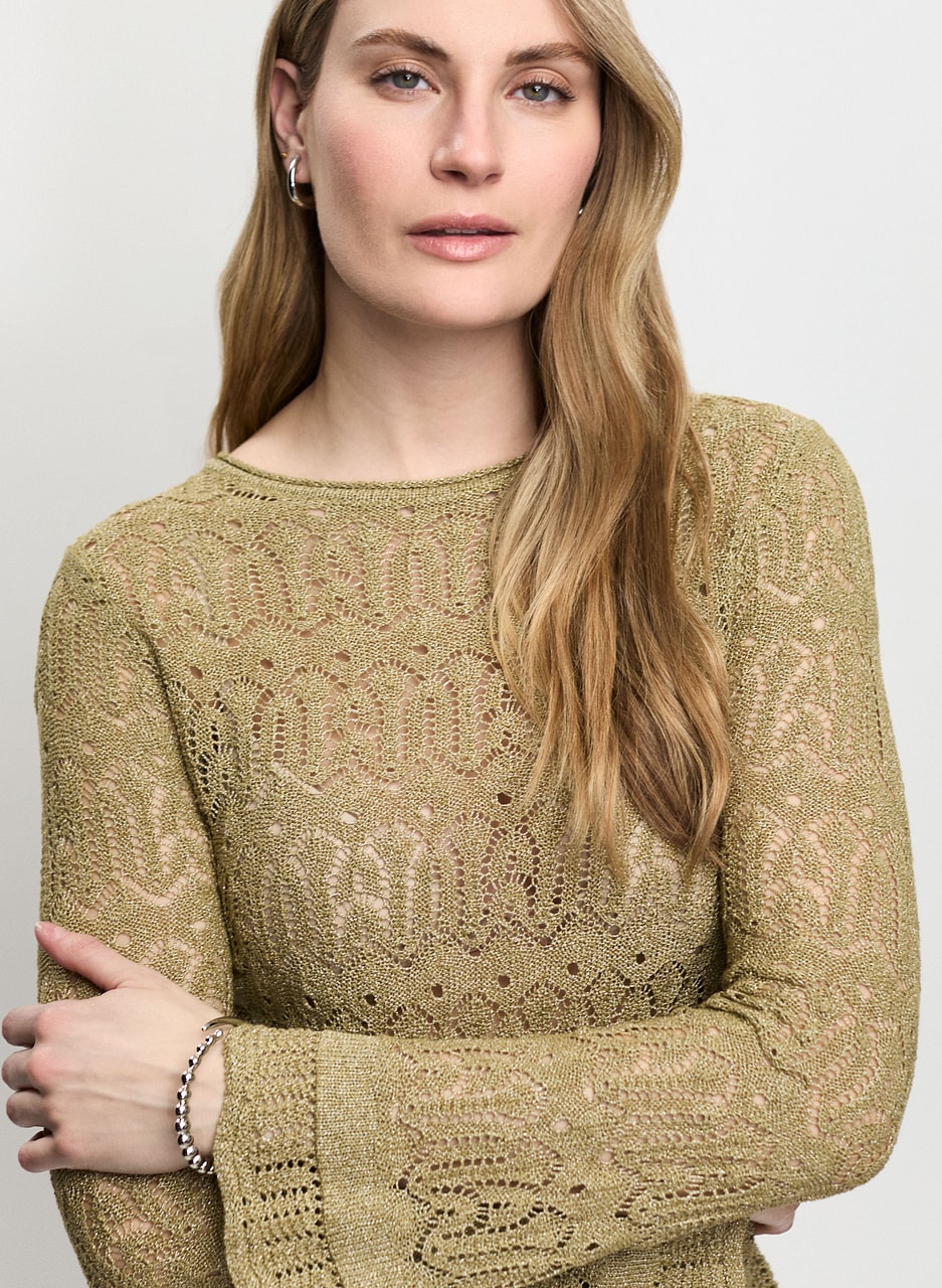 Lightweight Open-Knit Sweater