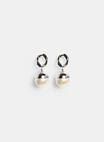 Faux Pearl Drop Earrings