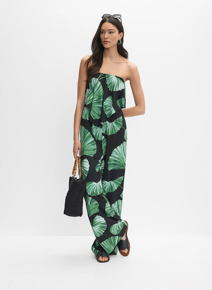 Palm Print Jumpsuit