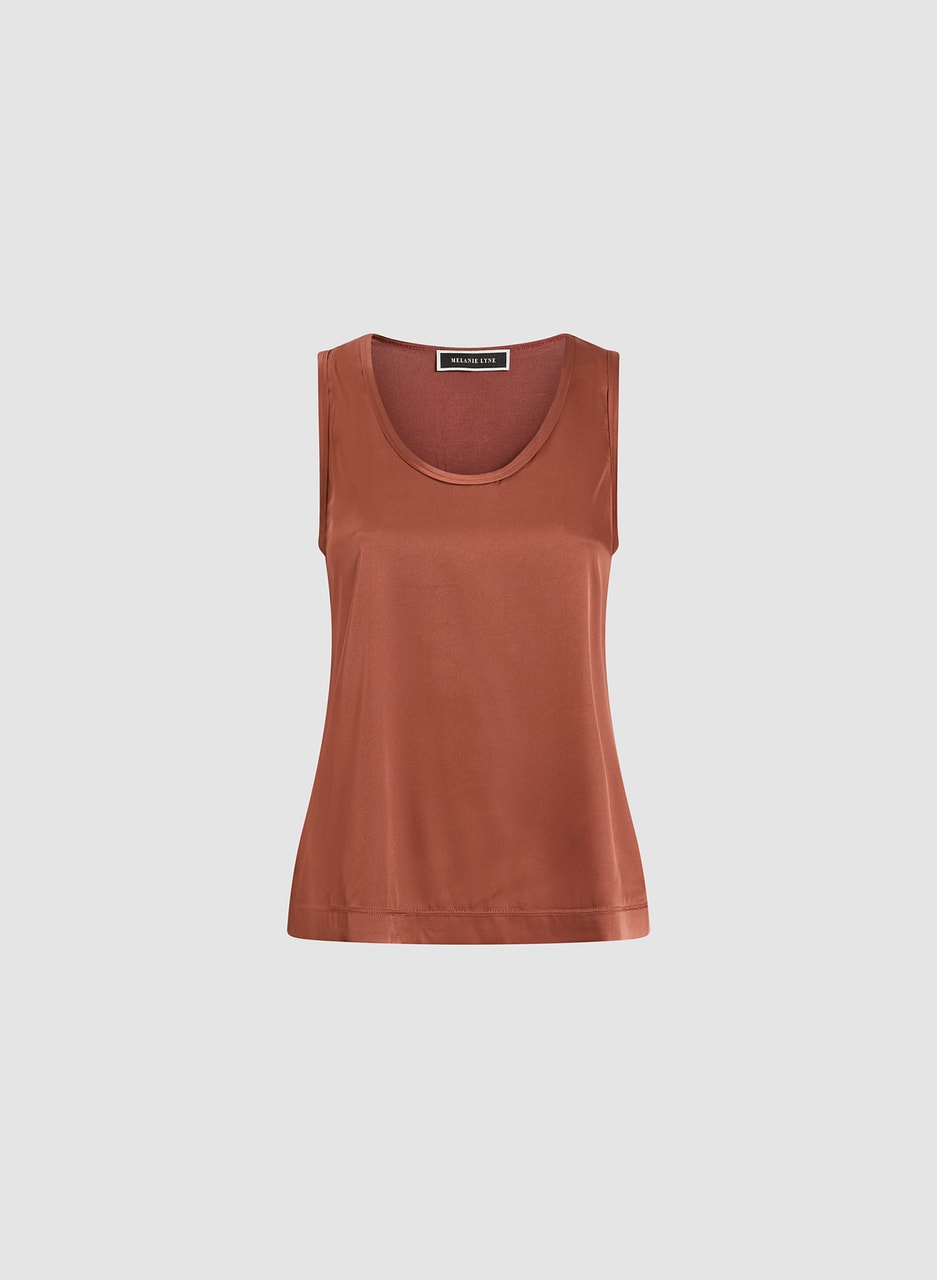 Satin Sleeveless Top