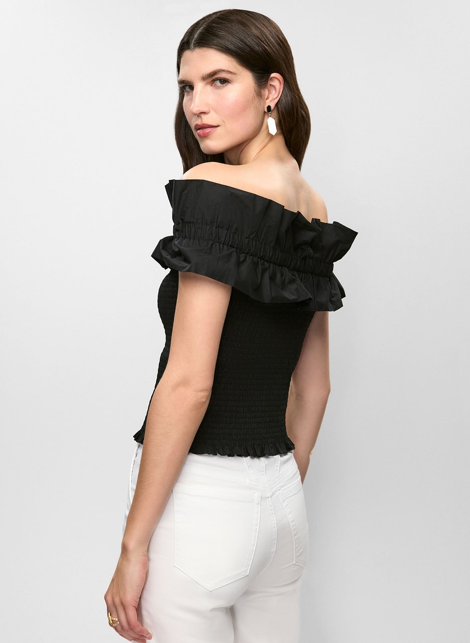 Frilled Off-the-Shoulder Top