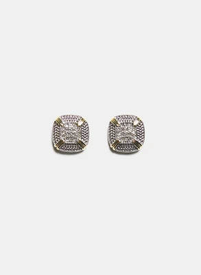 Square Crystal Earrings