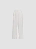 Tencel-Linen Wide Leg Pants