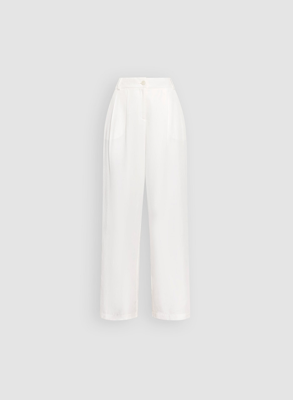 Tencel-Linen Wide Leg Pants