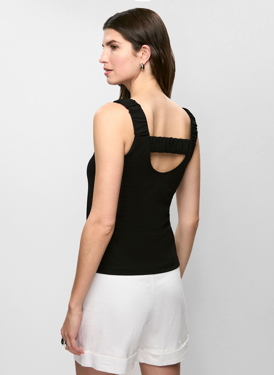 Ruched Strap Top