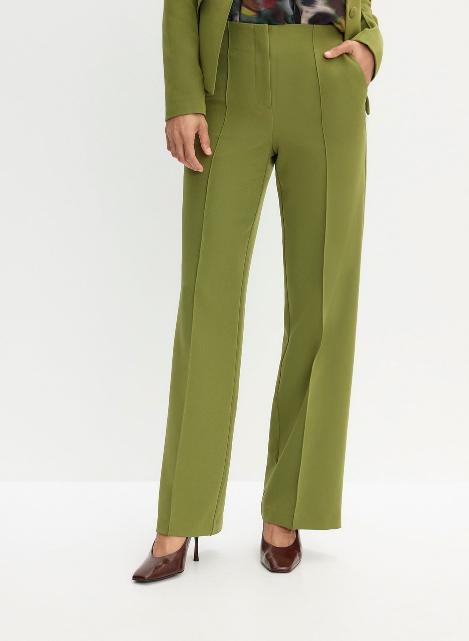 Seam Detail Wide Leg Pants