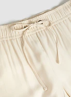 Elastic Waist Straight Leg Pants