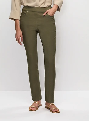 Pantalon à jambe étroite enfiler