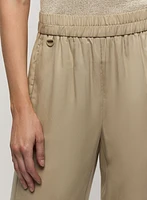 Tencel Pull-On Culotte Pants