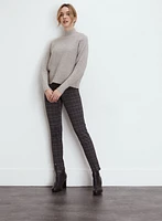 Funnel Neck Rib Knit Sweater