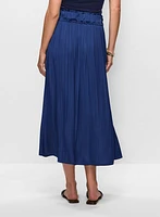 Pleated Maxi Skirt