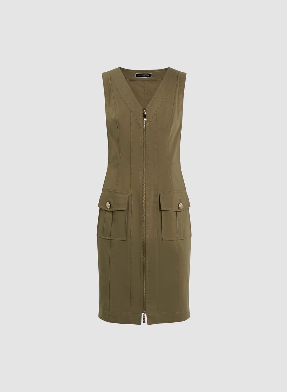 Short Zip-Front Dress