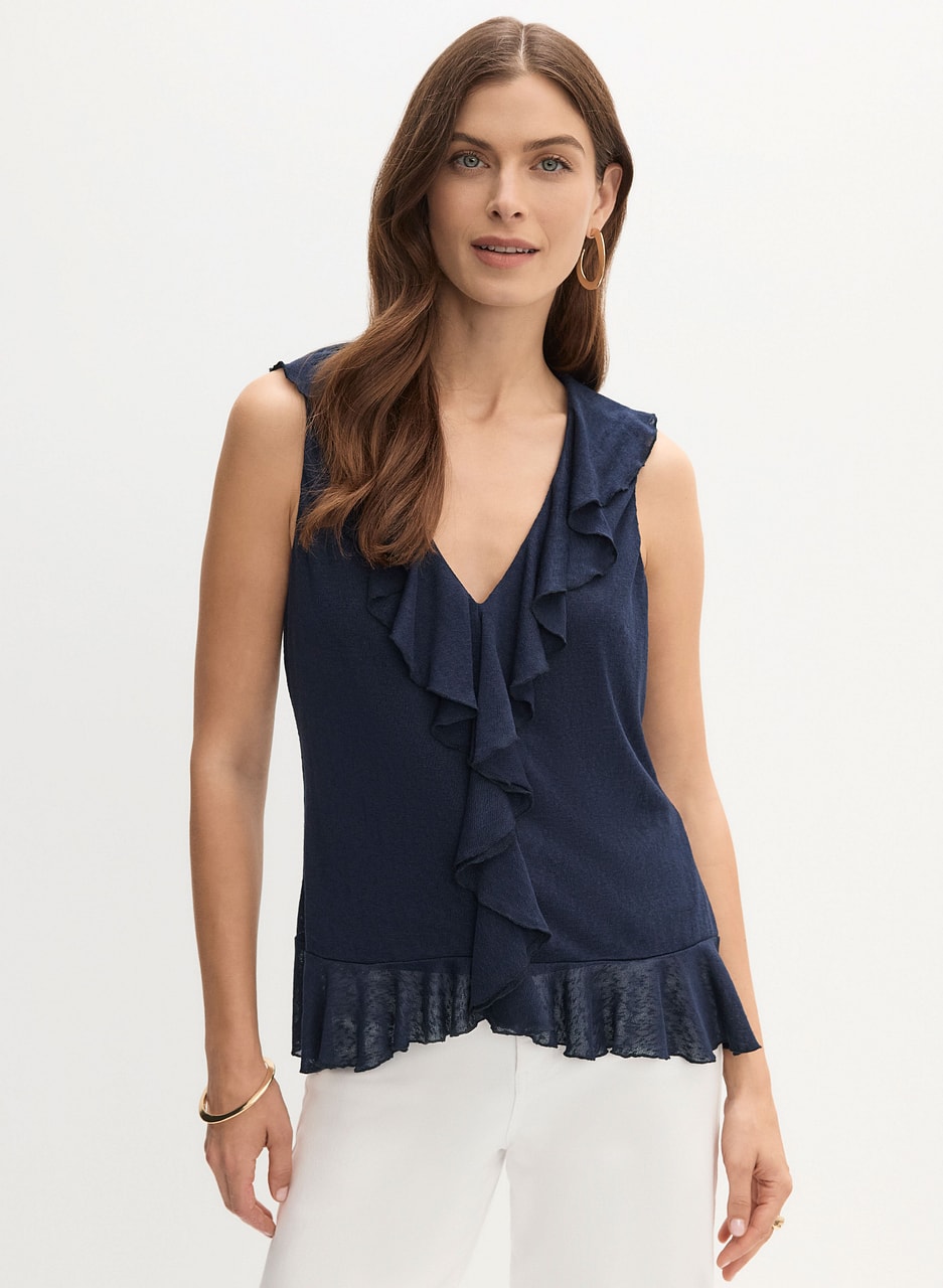 Ruffle Detail Top