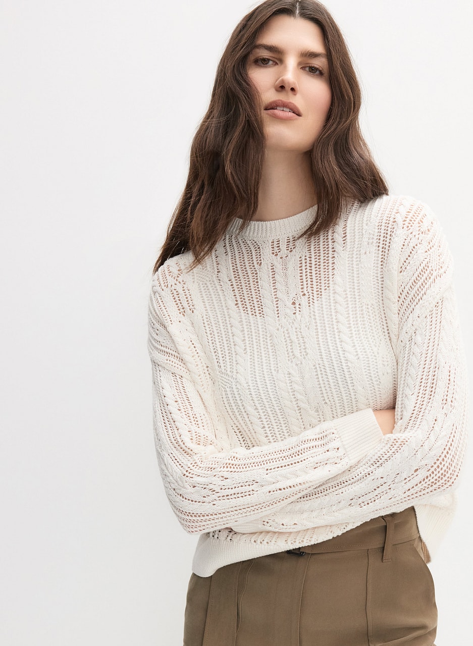 Open Knit Sweater