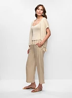 Tencel Pull-On Culotte Pants