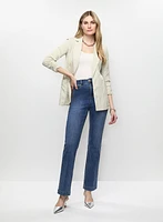 Joseph Ribkoff - Textured Ruched Sleeve Blazer