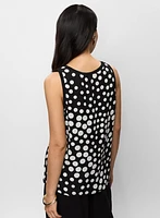 Sleeveless Polka Dot Blouse