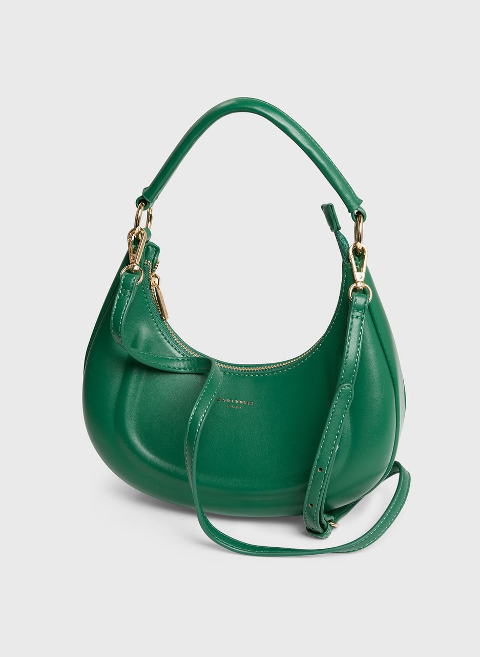 Vegan Leather Crescent Bag