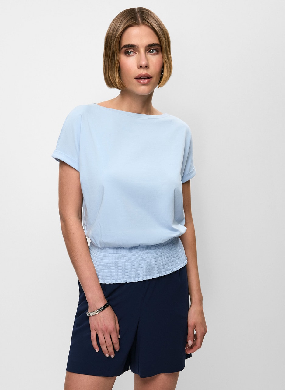 Ruched Hem Modal T-Shirt