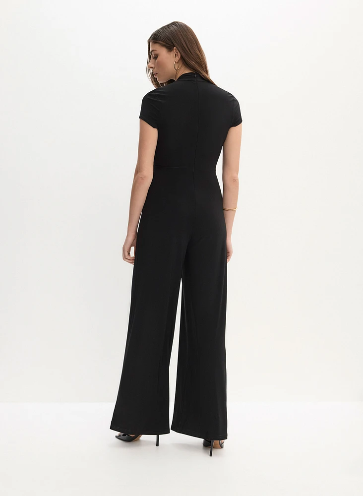 Joseph Ribkoff - V-Neck Buckle Jumpsuit