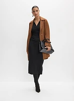 Notch Collar Wool-Blend Coat