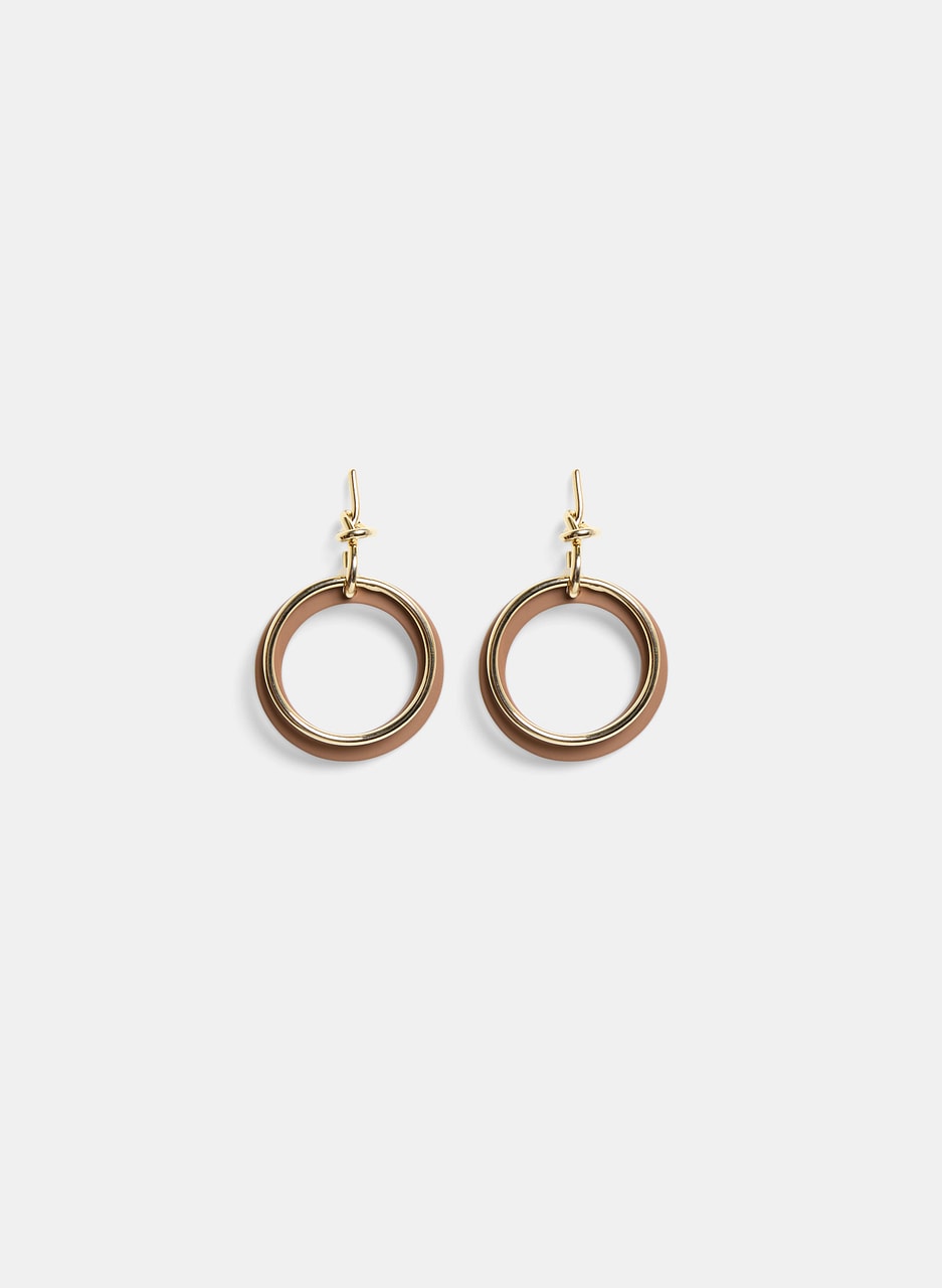 Double Hoop Drop Earrings