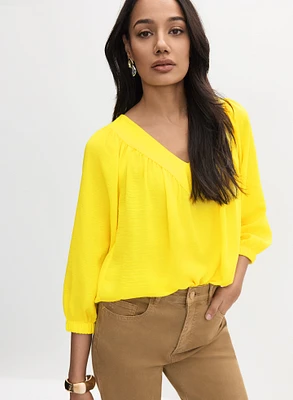 Joseph Ribkoff - Textured 3/4 Sleeve Blouse