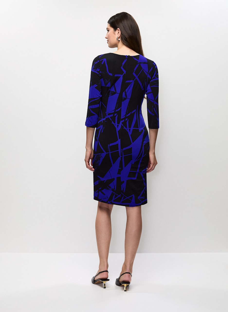 Joseph Ribkoff - Twist Front Geometric Print Dress