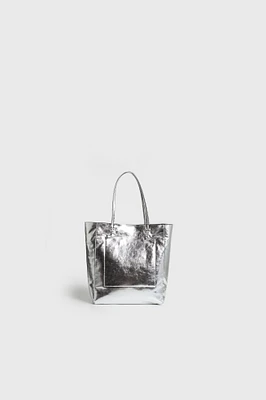 Metallic Satchel Bag