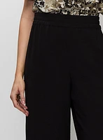 Wide Leg Pull-On Pants