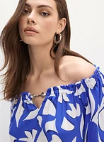 Joseph Ribkoff - Abstract Off-Shoulder Blouse