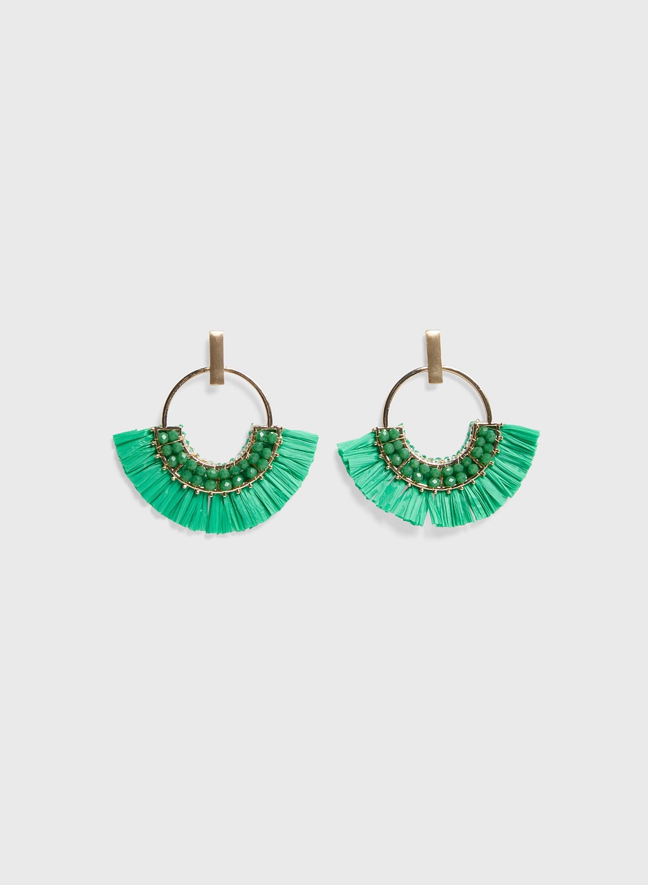 Raffia Drop Earrings