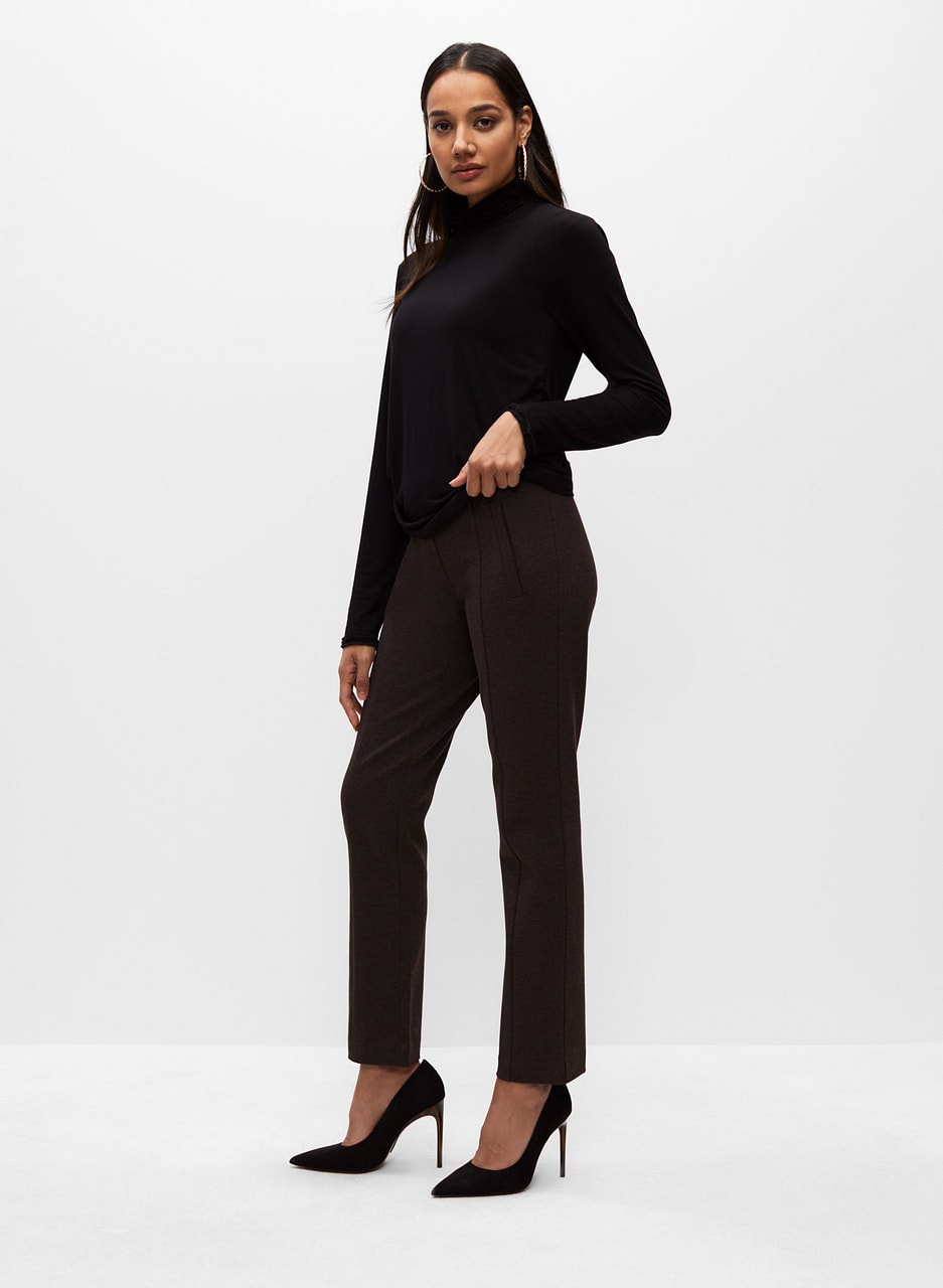 Essential Ruffle Edge Turtleneck Top