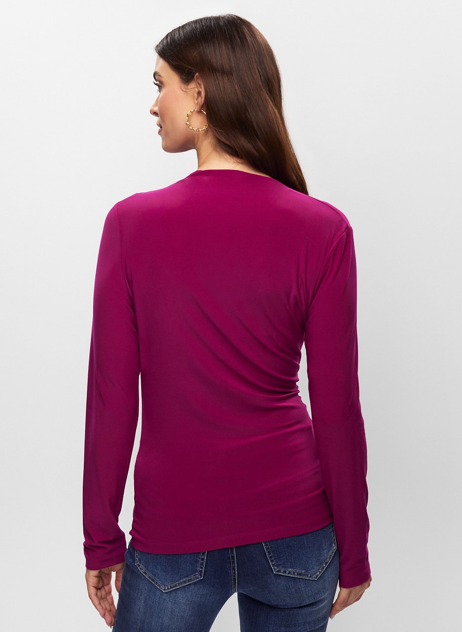 Long Sleeve Draped Top