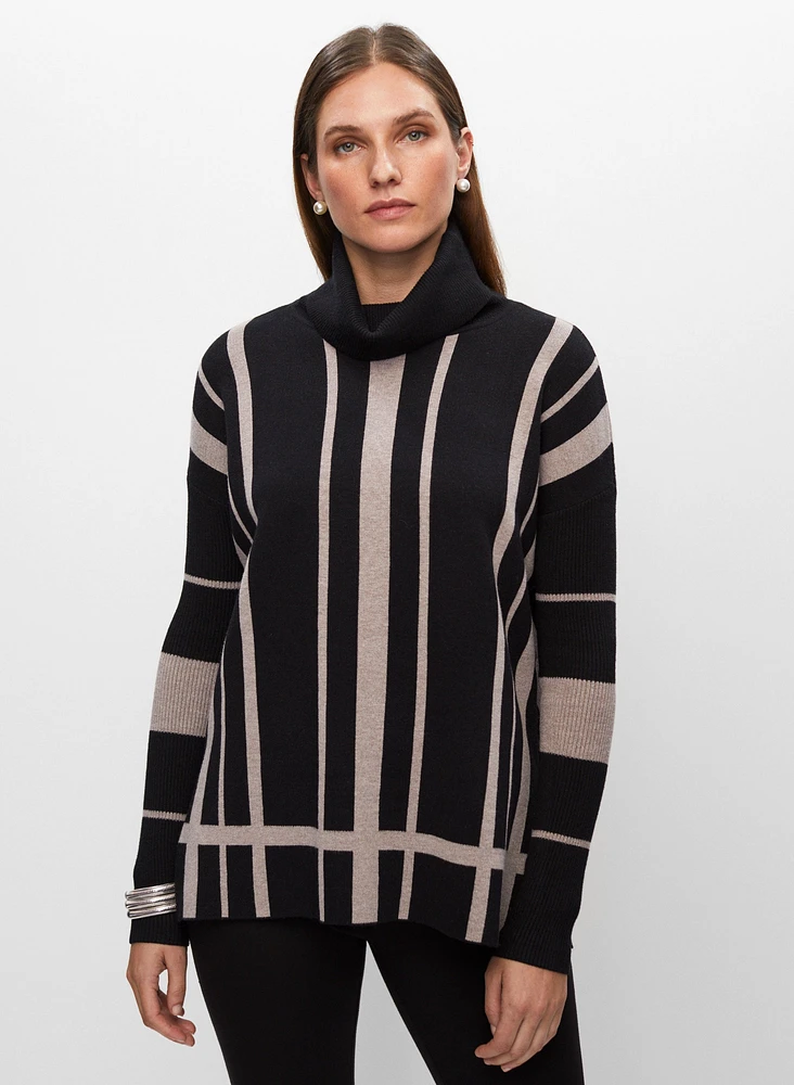 Frank Lyman - Striped Motif Sweater