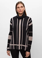 Frank Lyman - Striped Motif Sweater