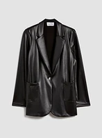 Joseph Ribkoff - Vegan Leather Blazer