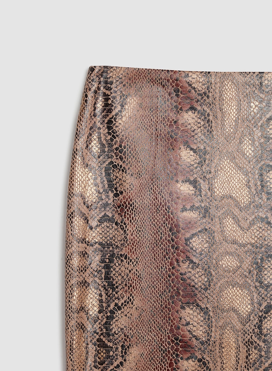 Snake Print Skirt