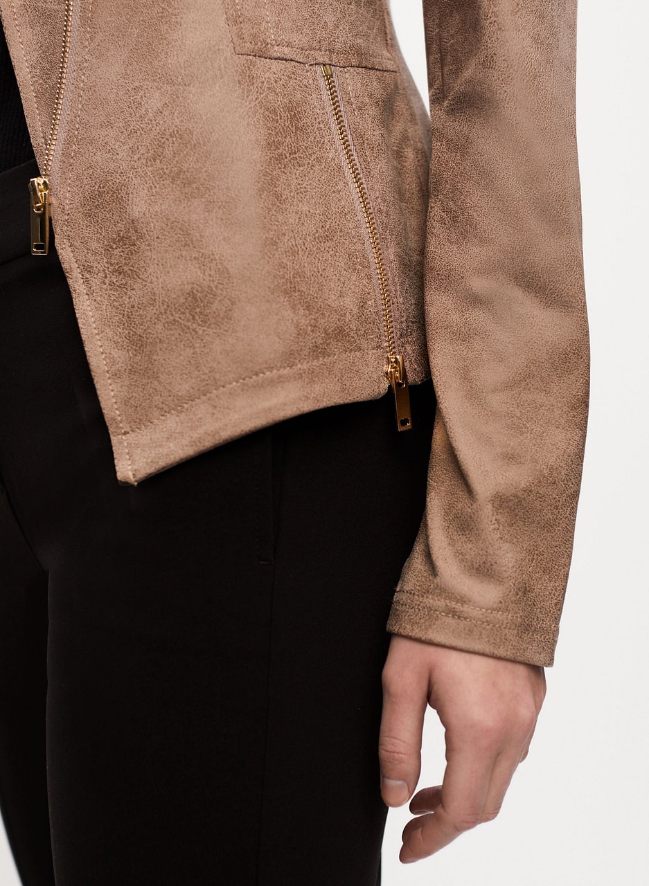 Joseph Ribkoff - Faux Suede Jacket