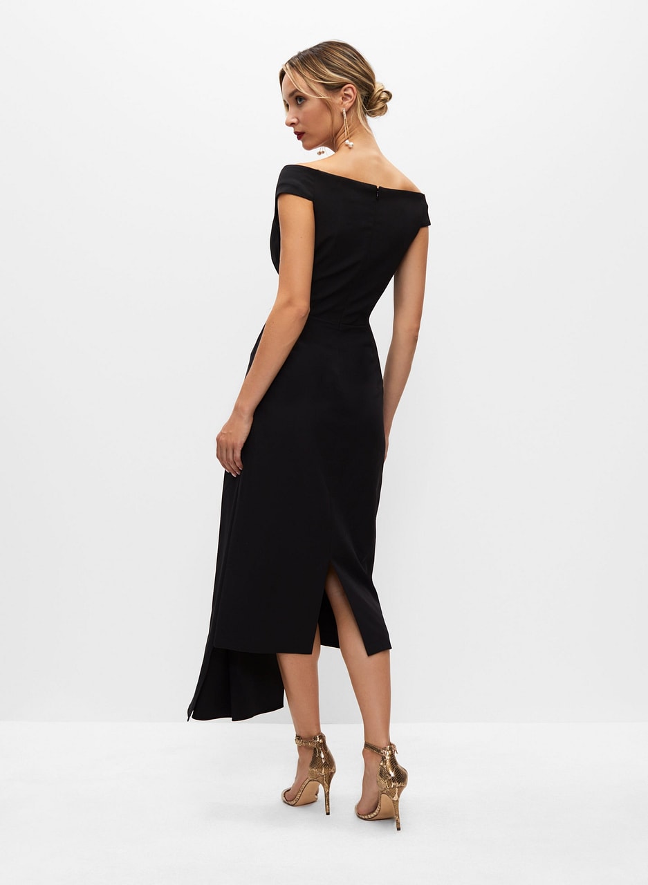 Eliza J - Wrapped Neckline Dress