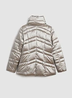 Stand-Up Collar Puffer Coat