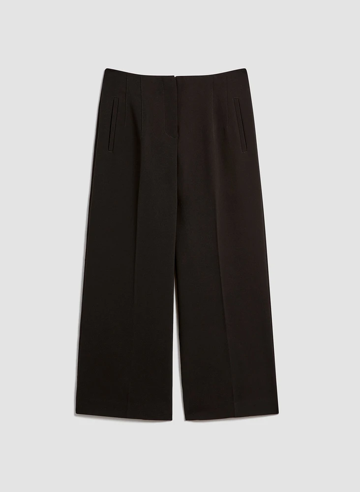 Bi-Stretch Culotte Pants