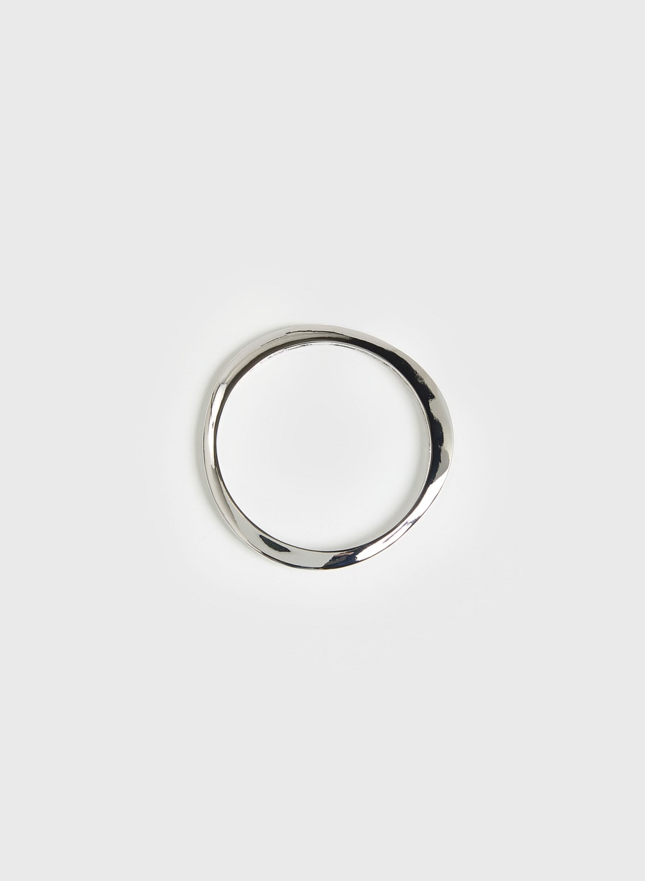 Rounded Triangular Metal Bangle